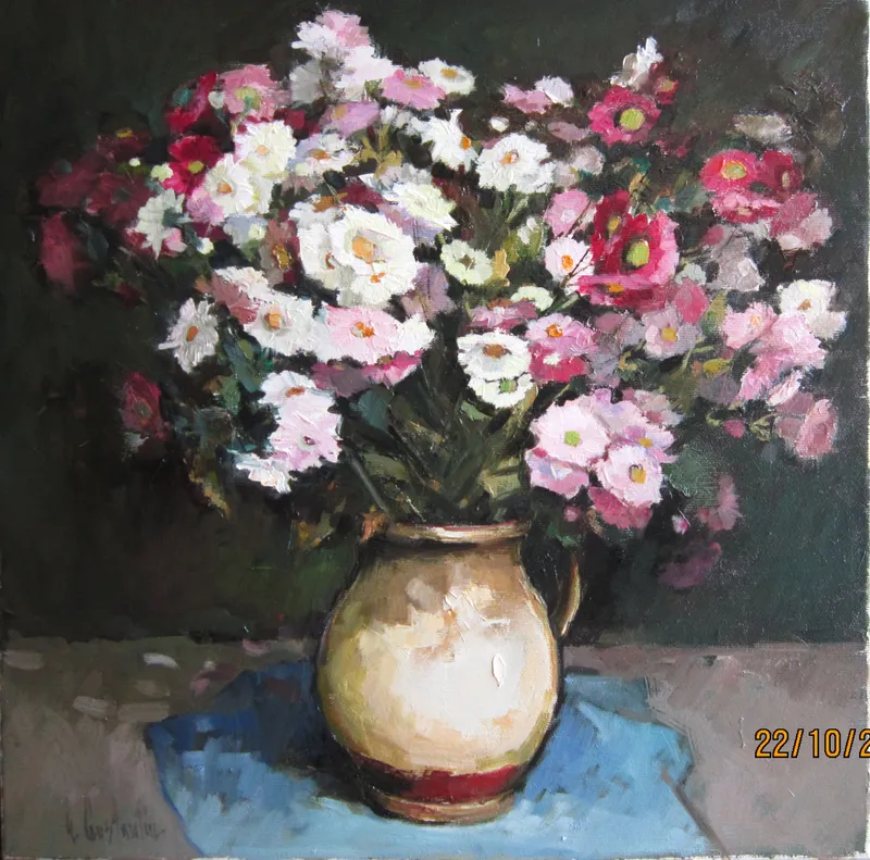 A bouquet of daisies — artwork by Andrei Constantin