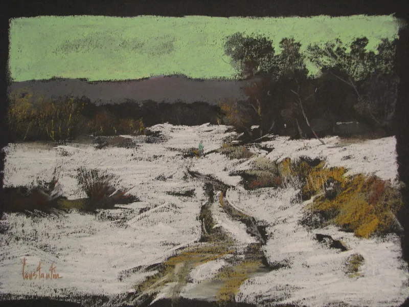 A path through the snow — artwork by Andrei Constantin