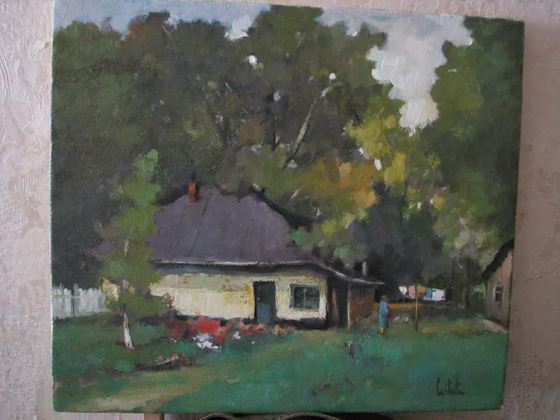 A cottage among trees, alternate view — artwork by Andrei Constantin