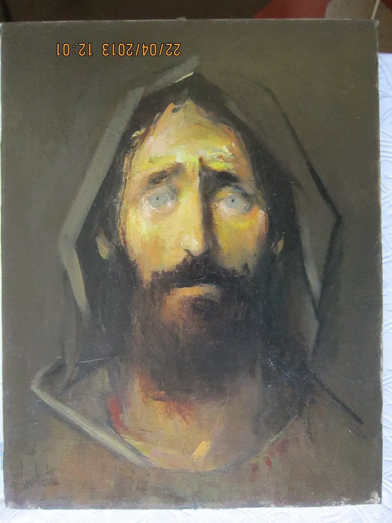 A hooded portrait, alternate view — artwork by Andrei Constantin