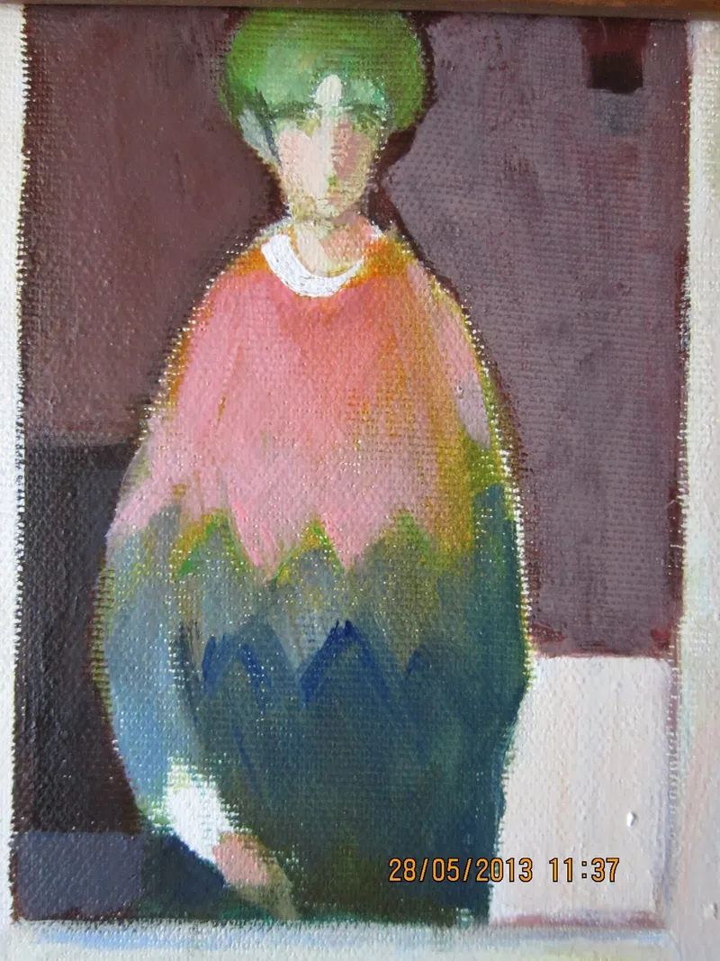 A figure in a colourful sweater — artwork by Andrei Constantin