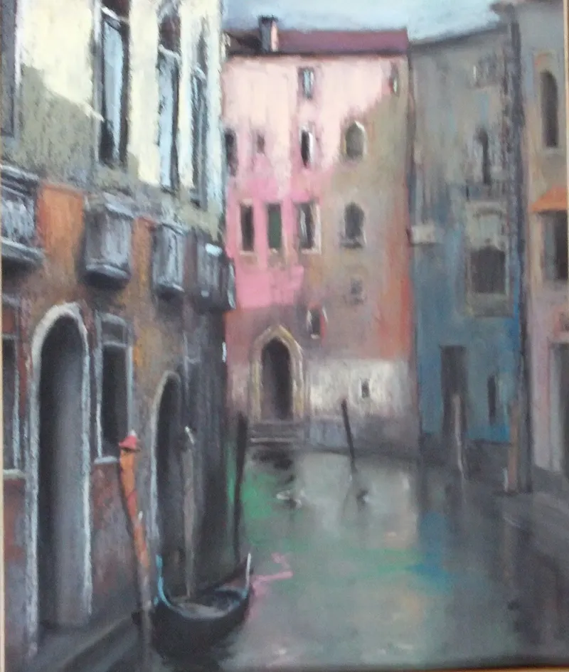 A narrow canal — artwork by Andrei Constantin
